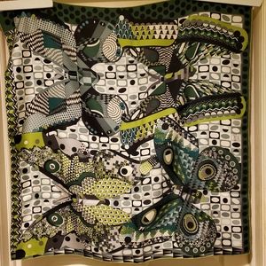 HERMÈS Green Multi Silk Scarf
